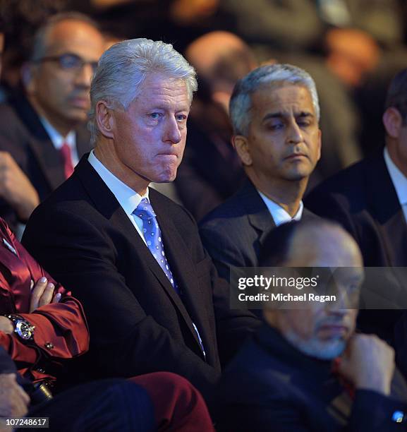 Bill Clinton of the USA bid looks on during the FIFA World Cup 2018 & 2022 Host Announcement on December 2, 2010 in Zurich, Switzerland.