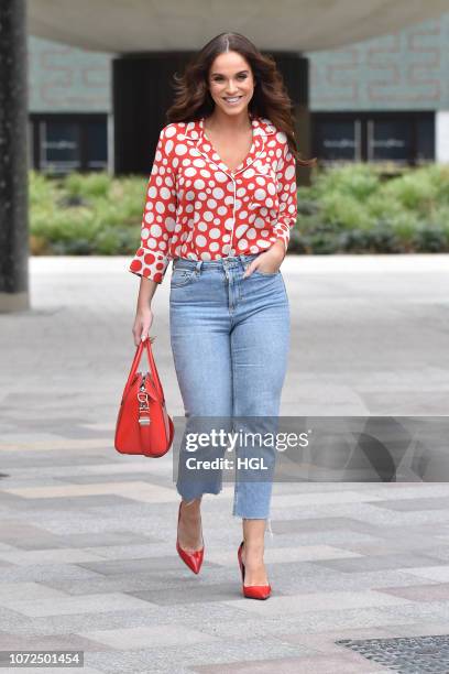 Vicky Pattison seen outside the ITV Studios on November 26, 2018 in London, England.