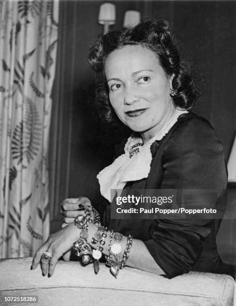 American actress and singer Adele Astaire , Lady Cavendish, pictured at the St Regis Hotel in New York on 20th September 1945.