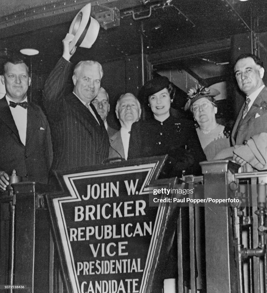 Governor John W. Bricker On Election Campaign Trail