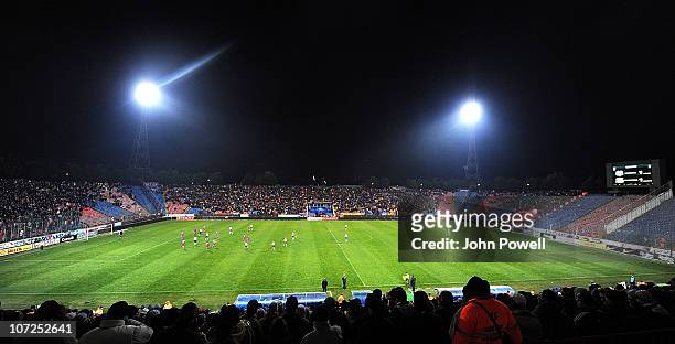 Stadionul Steaua during the UEFA Europa League Group K Match between Steaua Bucharest and Liverpool, at Stadionul Steaua on December 2, 2010 in...