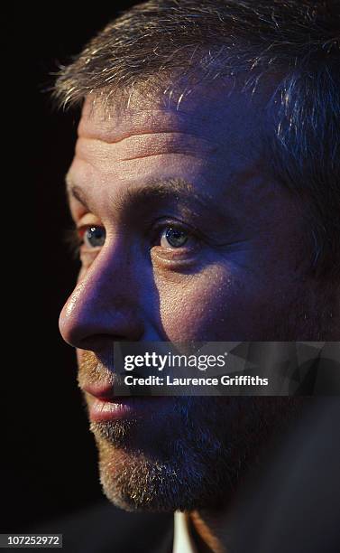 Roman Abramovich sits amongst the Russian Bid Team after winning the bid to host the 2018 Tournament during the FIFA World Cup 2018 & 2022 Host...
