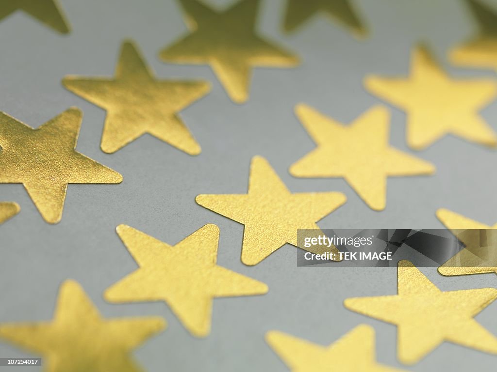 Gold star stickers