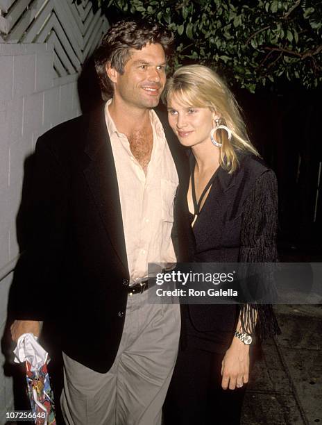 Harry Hamlin and Nicollette Sheridan during Harry Hamlin and Nicollette Sheridan Sighting at Spago in West Hollywood - November 10, 1990 at Spago in...