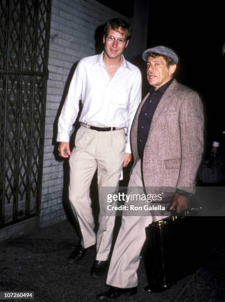 William Hurt and Jerry Stiller during "Hurley Burly" Performance at the Promenade Theater in New York City - September 1, 1984 at Promenade Theater...