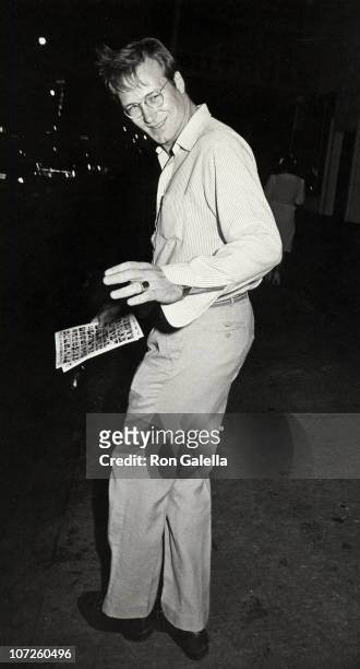 William Hurt during "Hurley Burly" Performance at the Promenade Theater in New York City - September 23, 1984 at Promenade Theater in New York City,...