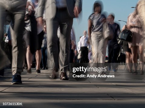 Commuters walking to work Commuters walking to work
