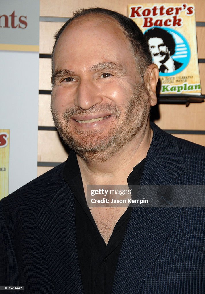 Actor Gabe Kaplan appears at Barnes and Noble to sign his new book