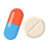 medicine Flat Design icon isolated on white background
