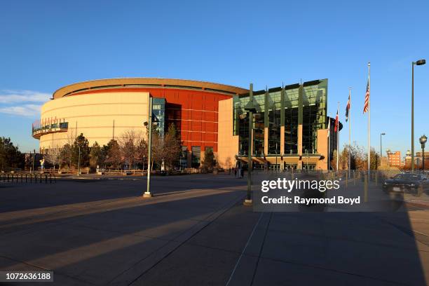 Pepsi Center, home of the Denver Nuggets basketball team, Colorado Avalanche hockey team and Colorado Mammoth Lacrosse team in Denver, Colorado on...