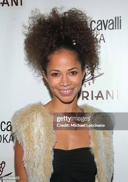 Actress Sherri Saum arrives to Roberto Cavalli's Halloween Party at Cipriani 42nd Street in New York City on October 31, 2007.