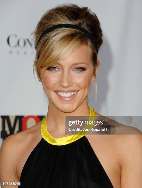 Actress Katie Cassidy arrives at the Conde Nast Media Group Presents 2007 Movies Rock at the Kodak Theatre on December 2, 2007 in Hollywood,...