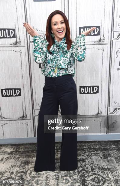 Actress Patricia Heaton visits Build Series to discuss the charitable foundation Giving Tuesday at Build Studio on November 26, 2018 in New York City.