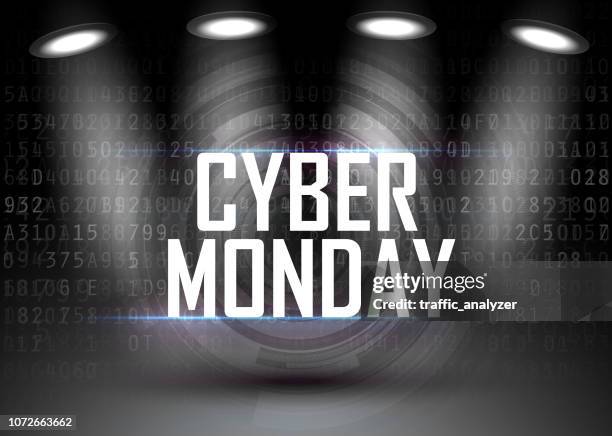 cyber monday - cyber monday stock illustrations