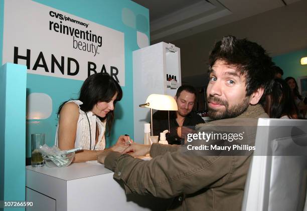 Actor Joshua Gomez with CVS at the Access Hollywood "Stuff You Must..." Lounge Presented by On 3 Productions at Sofitel Hotel on January 11, 2008 in...