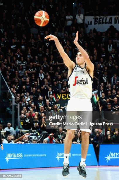 Alessandro Pajola of Segafredo in action during the LBA Legabasket of Serie A1 match between Virtus Segafredo Bologna and Auxilium Fiat Torino at...