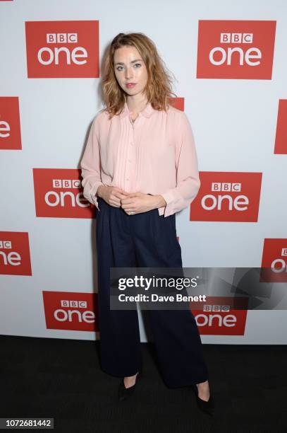 Freya Mavor attends a special screening of new BBC One drama "The ABC Murders" at the BFI Southbank on December 13, 2018 in London, England.