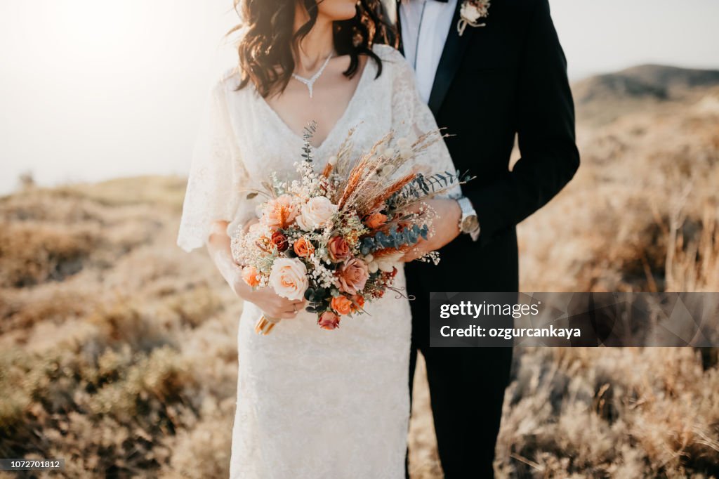 Rustic wedding bouquet