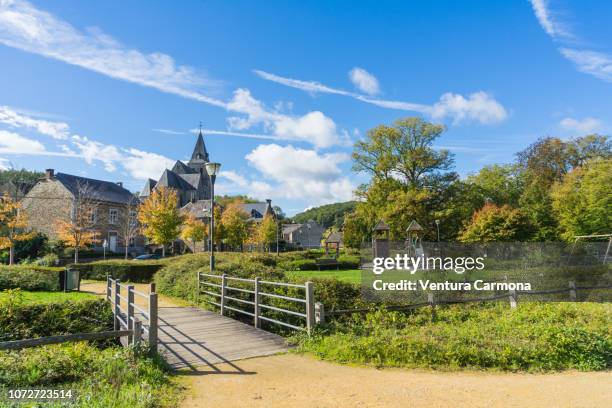 yvoir-spontin - belgium - belgium landscape stock pictures, royalty-free photos & images