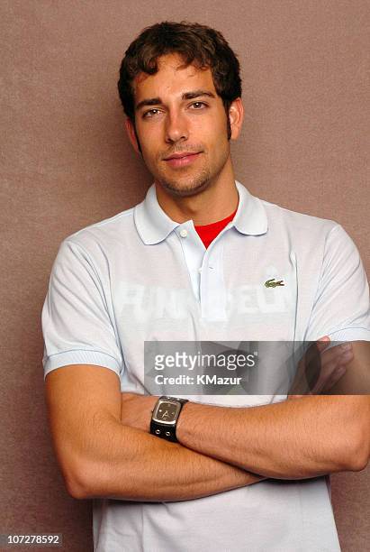 Zachary Levi during The Lucky/Cargo Club - An Upfront Week Hospitality Suite - Portrait Studio - Day 2 at Le Parker Meridien in New York City, New...