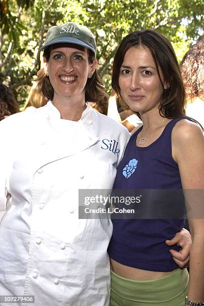 Chef Akasha & Anna Getty during Sunset Marquis Oasis Hosts Pre-MTV Awards with SPIN Magazine & Rock the Vote at Sunset Marquis Villas in West...