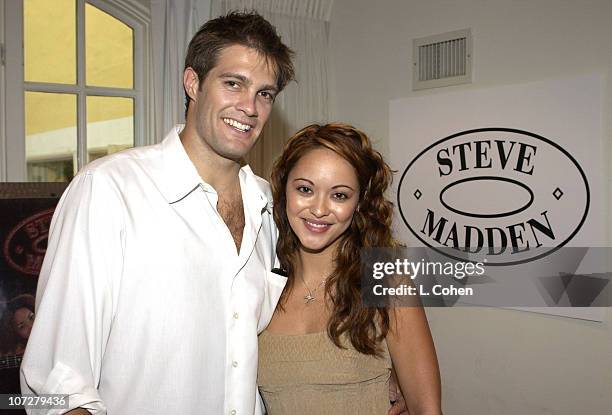 Geoff Stults and Marisa Ramirez at Steve Madden during Sunset Marquis Oasis Hosts Pre-MTV Awards with SPIN Magazine & Rock the Vote at Sunset Marquis...