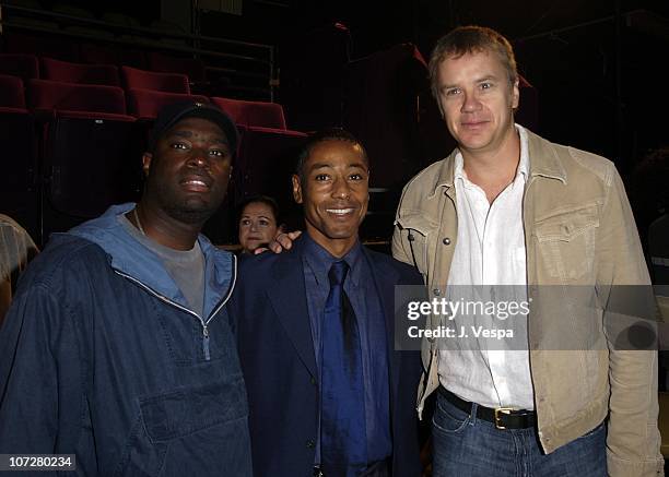 Antwone Fisher, Giancarlo Esposito and Tim Robbins