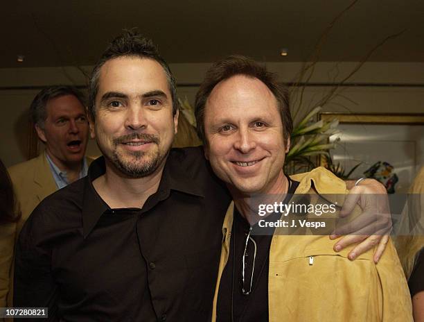 Alfonso Cuaron & Bob Berney during The 17th Annual IFP/West Independent Spirit Awards - IFC Entertainment After Party at Shutters on the Beach in...