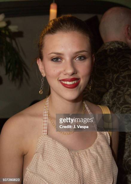 Scarlett Johansson during The 17th Annual IFP/West Independent Spirit Awards - IFC Entertainment After Party at Shutters on the Beach in Santa...