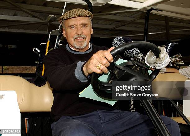 Dennis Hopper during 3rd Annual Academy of Television Arts & Sciences Foundation Celebrity Golf Classic at Rivera Country Club in Los Angeles,...