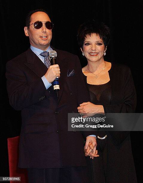 David Gest & Liza Minnelli during Liza Minnelli & David Gest Announce Their New VH1 Musical Reality Series, "Liza & David" at House of Blues in West...