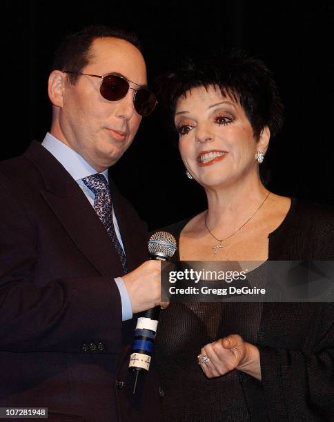 David Gest & Liza Minnelli during Liza Minnelli & David Gest Announce Their New VH1 Musical Reality Series, "Liza & David" at House of Blues in West...