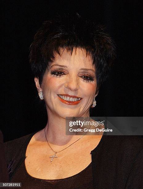 Liza Minnelli during Liza Minnelli & David Gest Announce Their New VH1 Musical Reality Series, "Liza & David" at House of Blues in West Hollywood,...