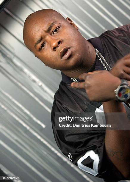 Jadakiss during Swizz Beatz "Bigger Business" Video Shoot Featuring Swizz, Cassidy, P. Diddy, Jadakiss, Baby, Ron Isley, Busta Rhymes and Snoop Dogg...