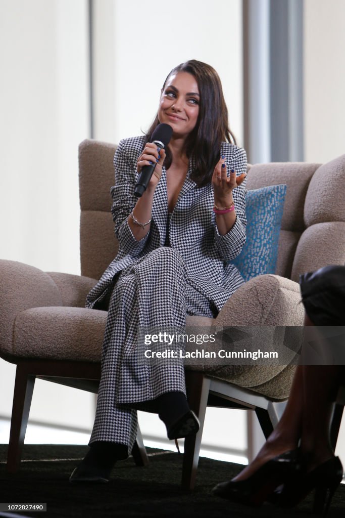 Mila Kunis Speaks At Salesforce For UN Human Rights Day