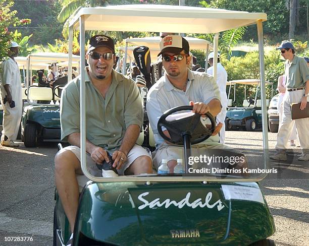 Joe Mulvihill and Chris Kirkpatrick during 2nd Annual Royal Plantation Resort Celebrity Golf Classic to benefit St. Jude Children's Research...