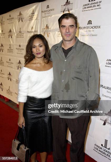 Tara Wilson & Chris Noth during Maurice Lacroix Presents The Junior League of Los Angeles "Viva Los Angeles" Casino Night - Arrivals at Jim Henson...