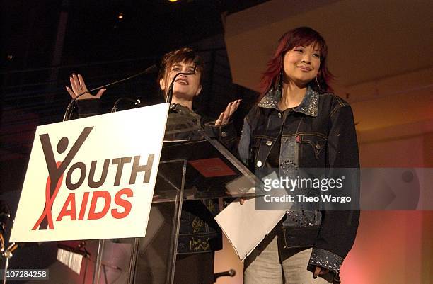 Kate Roberts, director of YouthAIDS, and MTV's SuChin Pak