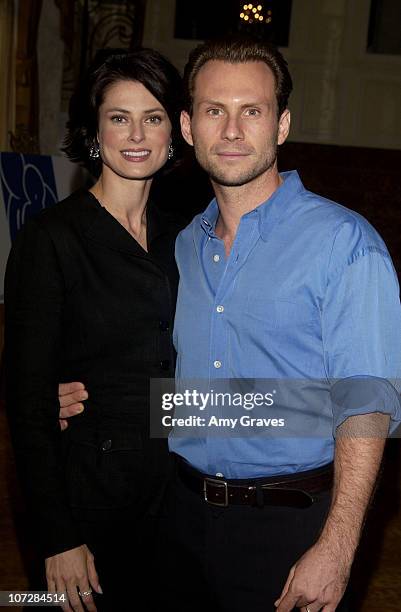 Ryan Haddon & Christian Slater during "Lullabies and Luxuries" Luncheon Benefiting Caring for Children and Families with AIDS at Regent Beverly...