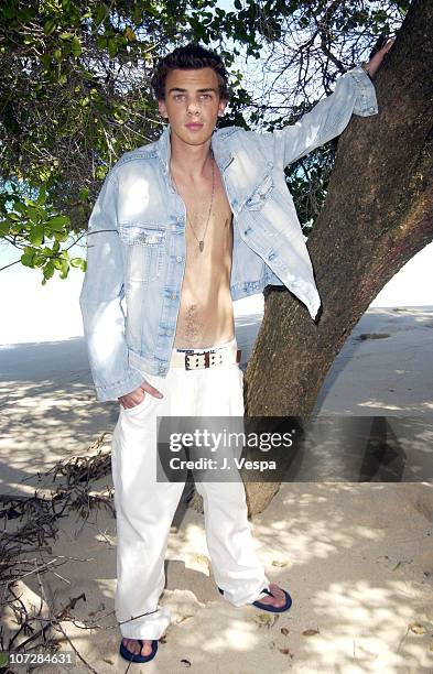 Jake Sumner during Tommy Jeans Photo Shoot in Mustique in Mustique, Bahamas.