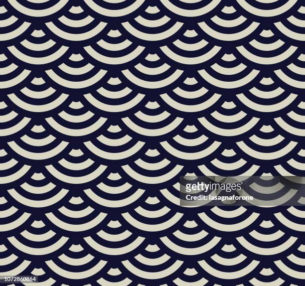 seamless geometric pattern - japanese culture stock illustrations