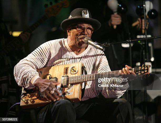 Bo Diddley during 20th Annual Rock and Roll Hall of Fame Induction Ceremony - Rehearsals at Waldorf Astoria in New York City, New York, United States.