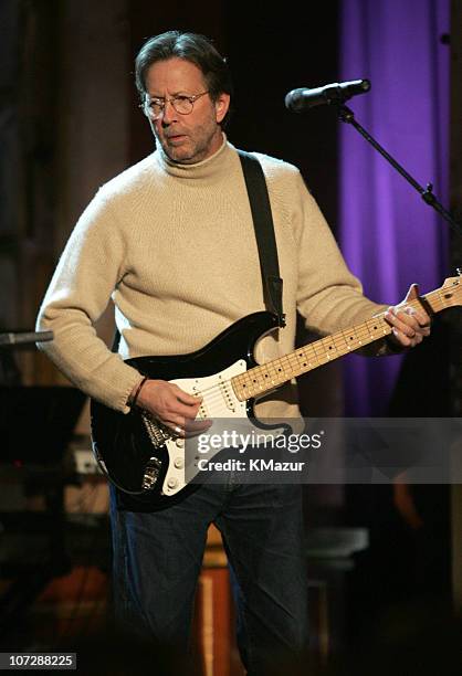 Eric Clapton during 20th Annual Rock and Roll Hall of Fame Induction Ceremony - Rehearsals at Waldorf Astoria in New York City, New York, United...