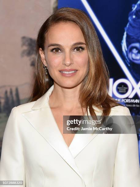 Natalie Portman attends the "Vox Lux" New York Screening at the Whitby Hotel on December 13, 2018 in New York City.