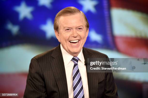 Lou Dobbs hosts "Lou Dobbs Tonight" at Fox Business Network Studios on December 13, 2018 in New York City.