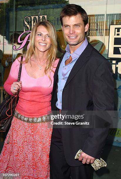 Catherine Oxenberg and Casper Van Dien during People's Liberation, Warner Bros. Pictures, and Kitson Celebrate Horror Thriller "House Of Wax" -...