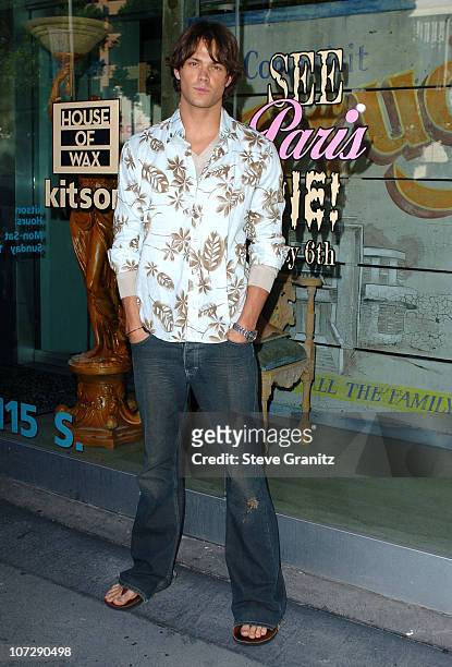 Jared Padalecki during People's Liberation, Warner Bros. Pictures, and Kitson Celebrate Horror Thriller "House Of Wax" - Arrivals at Kitson in...