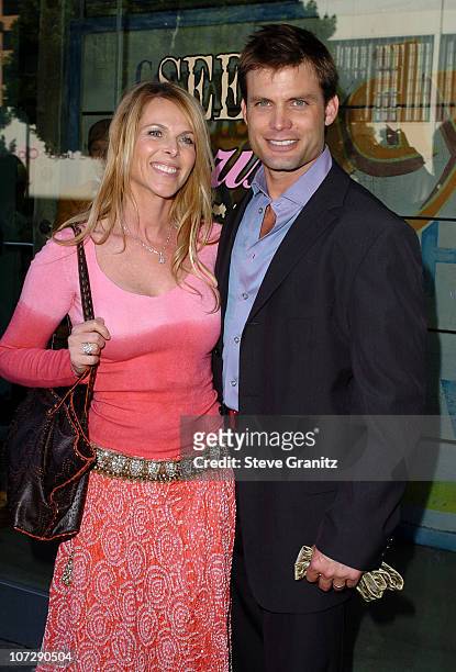 Catherine Oxenberg and Casper Van Dien during People's Liberation, Warner Bros. Pictures, and Kitson Celebrate Horror Thriller "House Of Wax" -...