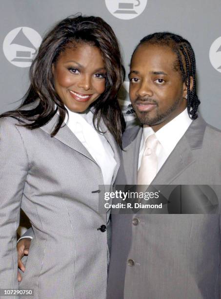 Janet Jackson and Jermaine Dupri during 2002 Atlanta Heroes Awards Presented by The Atlanta Chapter of the Recording Academy at The Westin Peachtree...