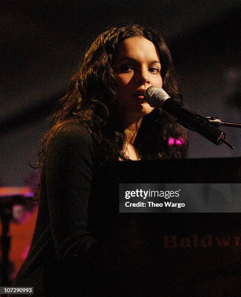 Norah Jones during "Willie Nelson and Friends: Live and Kickin'" Premieres on USA Network May 26, 2003 - Show at Beacon Theatre in New York City, New...